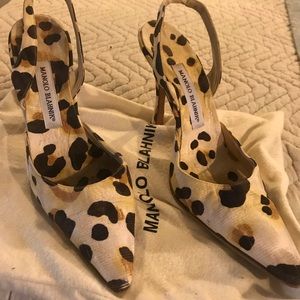 Manolo Blahnik strap heels sandals